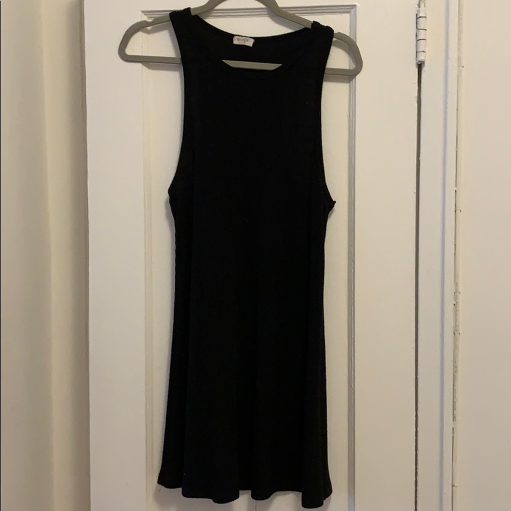Brandy Melville Ribbed Black Tank Dress